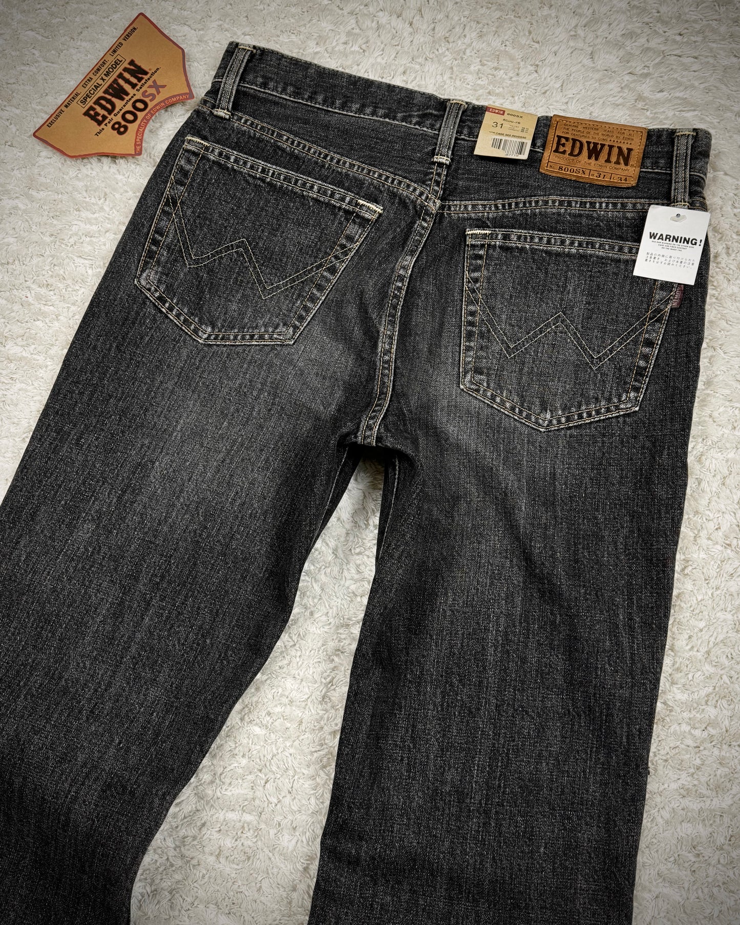 Edwin Whisker Washed Bell Bottom Flared Jeans