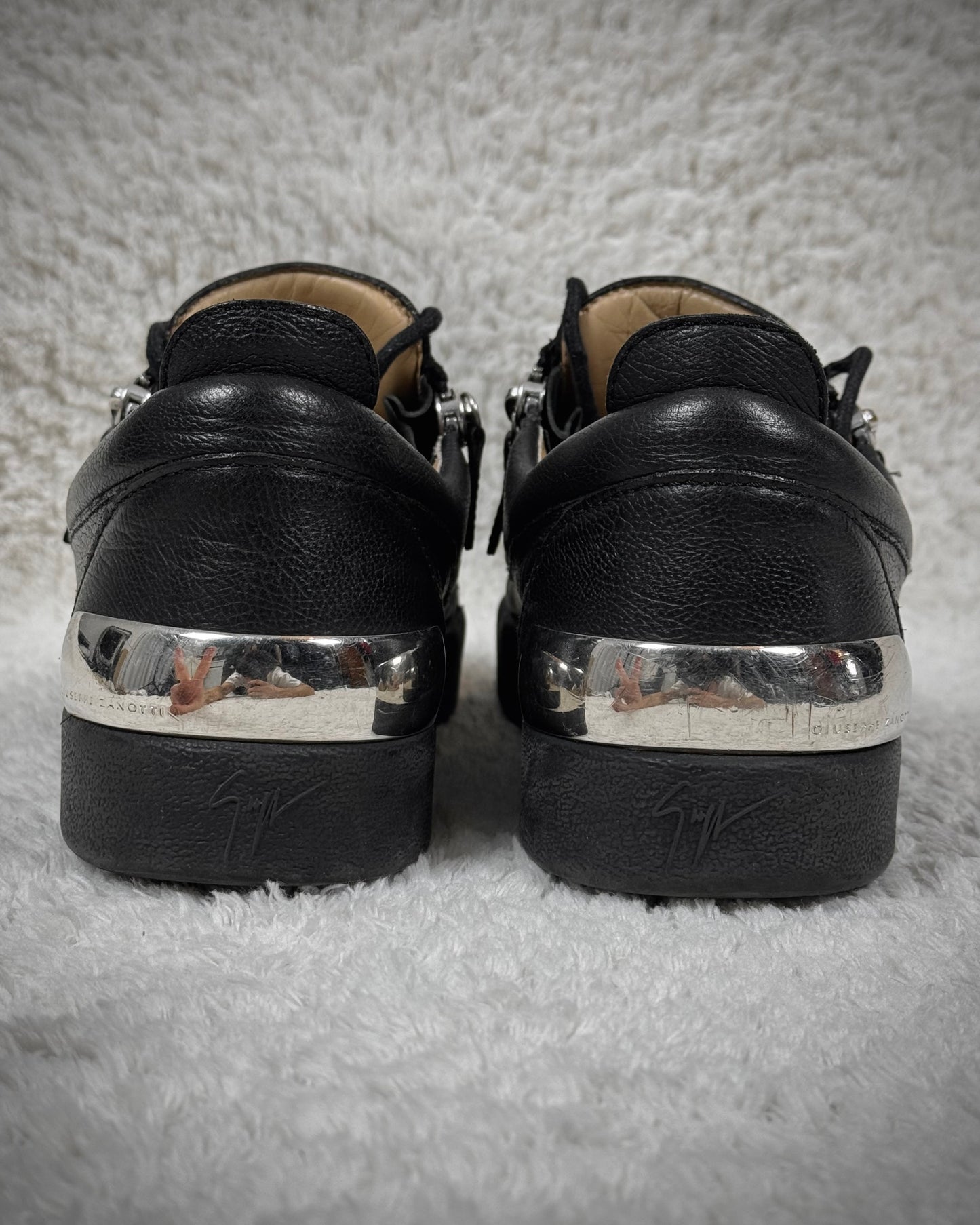 Giuseppe Zanotti Metallic Heel Attachment Sneakers