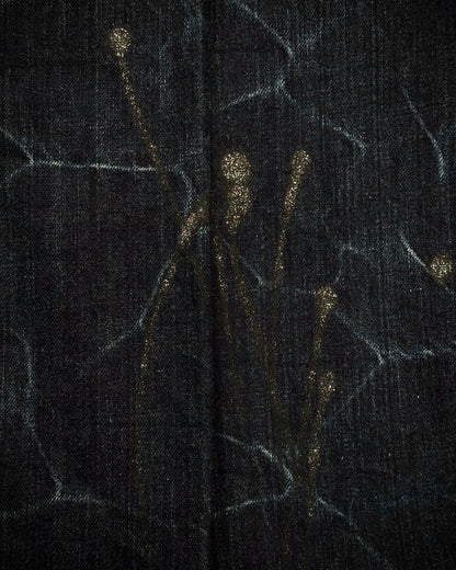 Travas Luster Splatter Clawmarks Washed Bootcut Denim