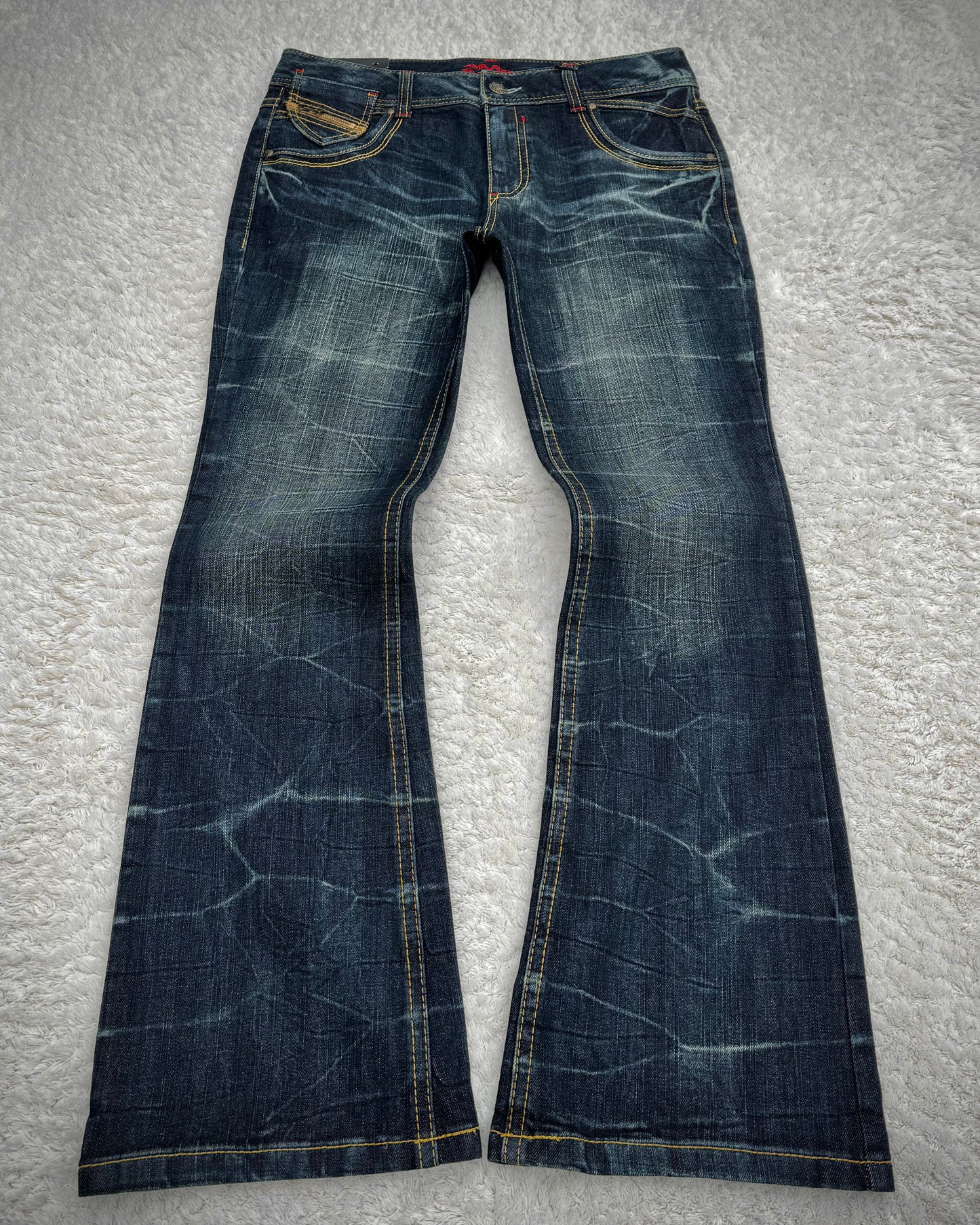B.C.B.G. Leopard Detailed Vintage Flared Jeans