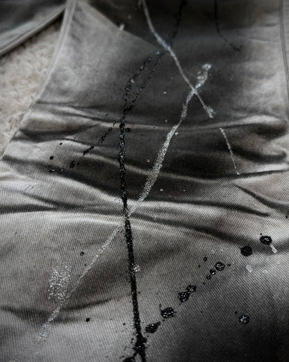 Xfrm Luster Splatter Clawmarks Studded Flared Jeans
