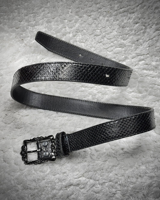 Diavlo Python Victorian Buckle Belt