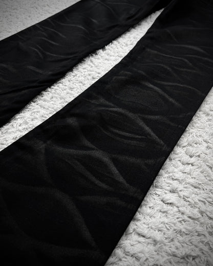 Fuga Python Detailed Clawmarks Waxed Slim Bootcut Pants