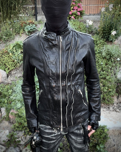 Cathy Jane Triple Zip Leather Jacket