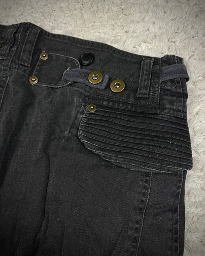 Daily News Strapped Bootcut Cargo Denim