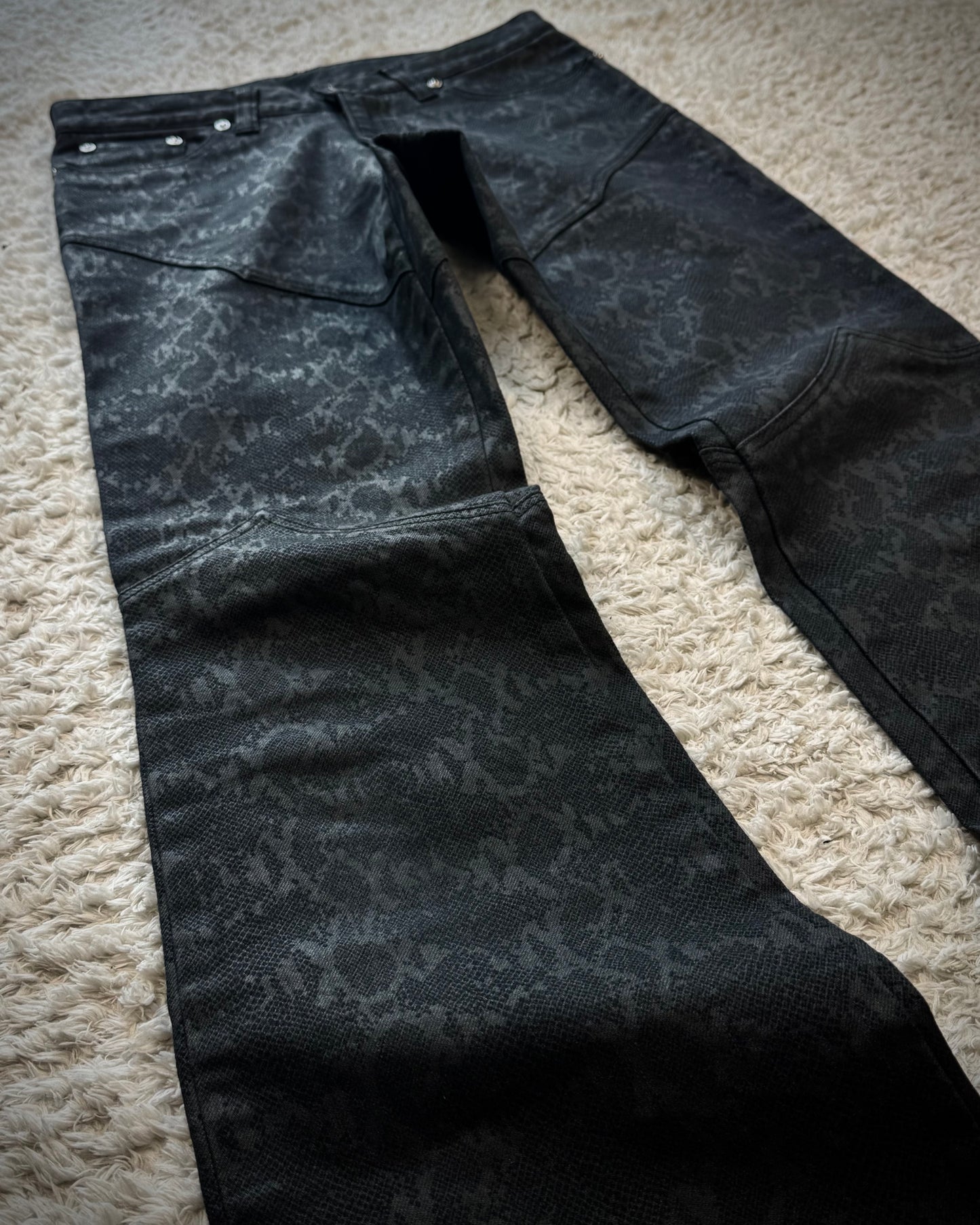 Semantic Design Python Pattern Flared Pants
