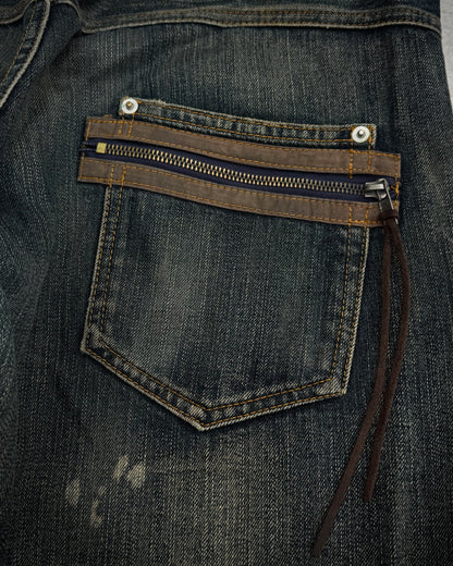 BreatheMint Mud Washed Vintage Constructed Denim
