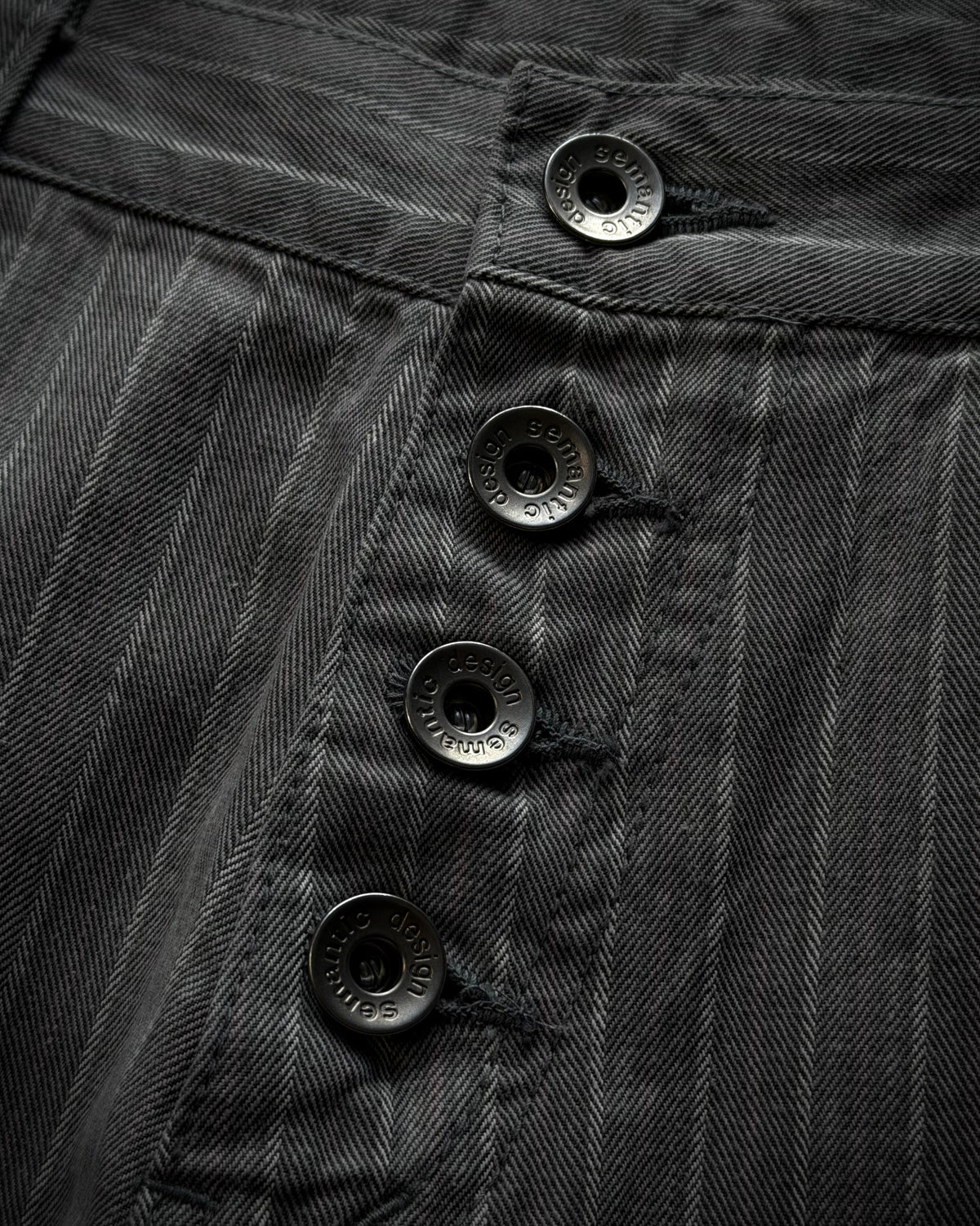 Semantic Design Lace Up Pin Stripe Flared Pants