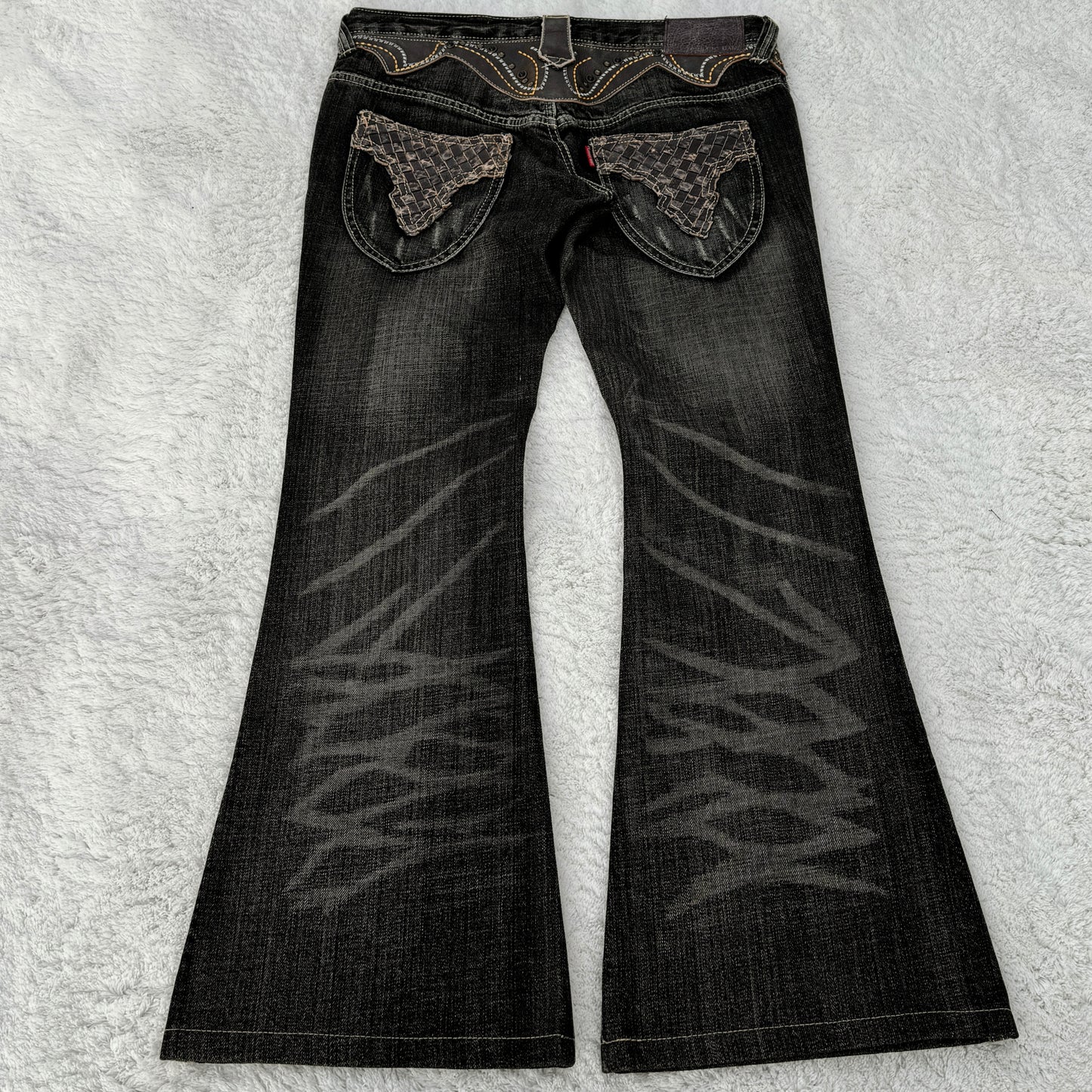 Tornado Mart Western Style Flared Jeans