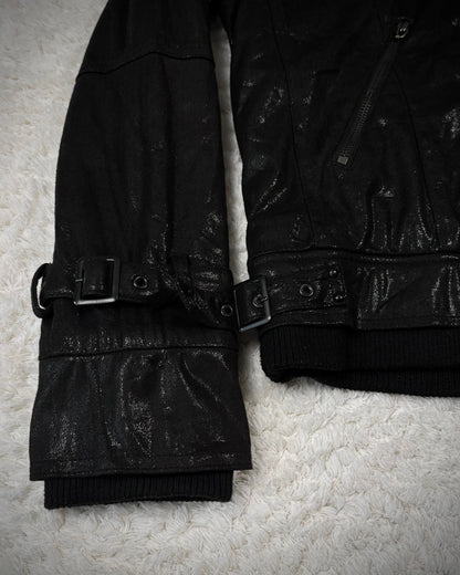 Midas Stingray Waxed Chained Fur Bono Jacket