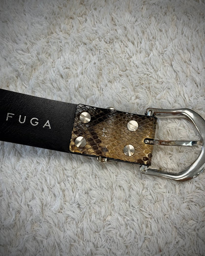 Fuga Python Leather Belt