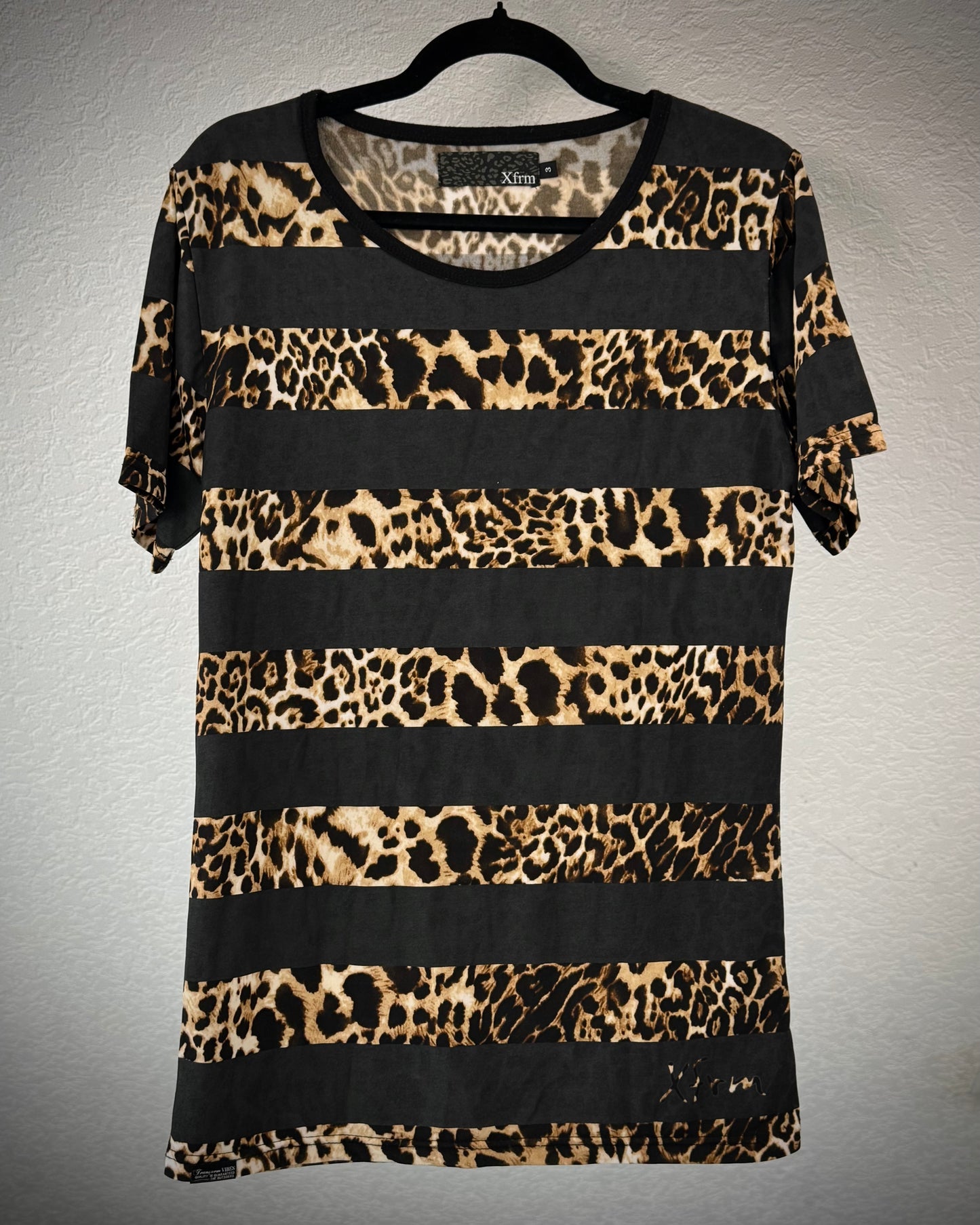 Xfrm Leopard Striped T-Shirt