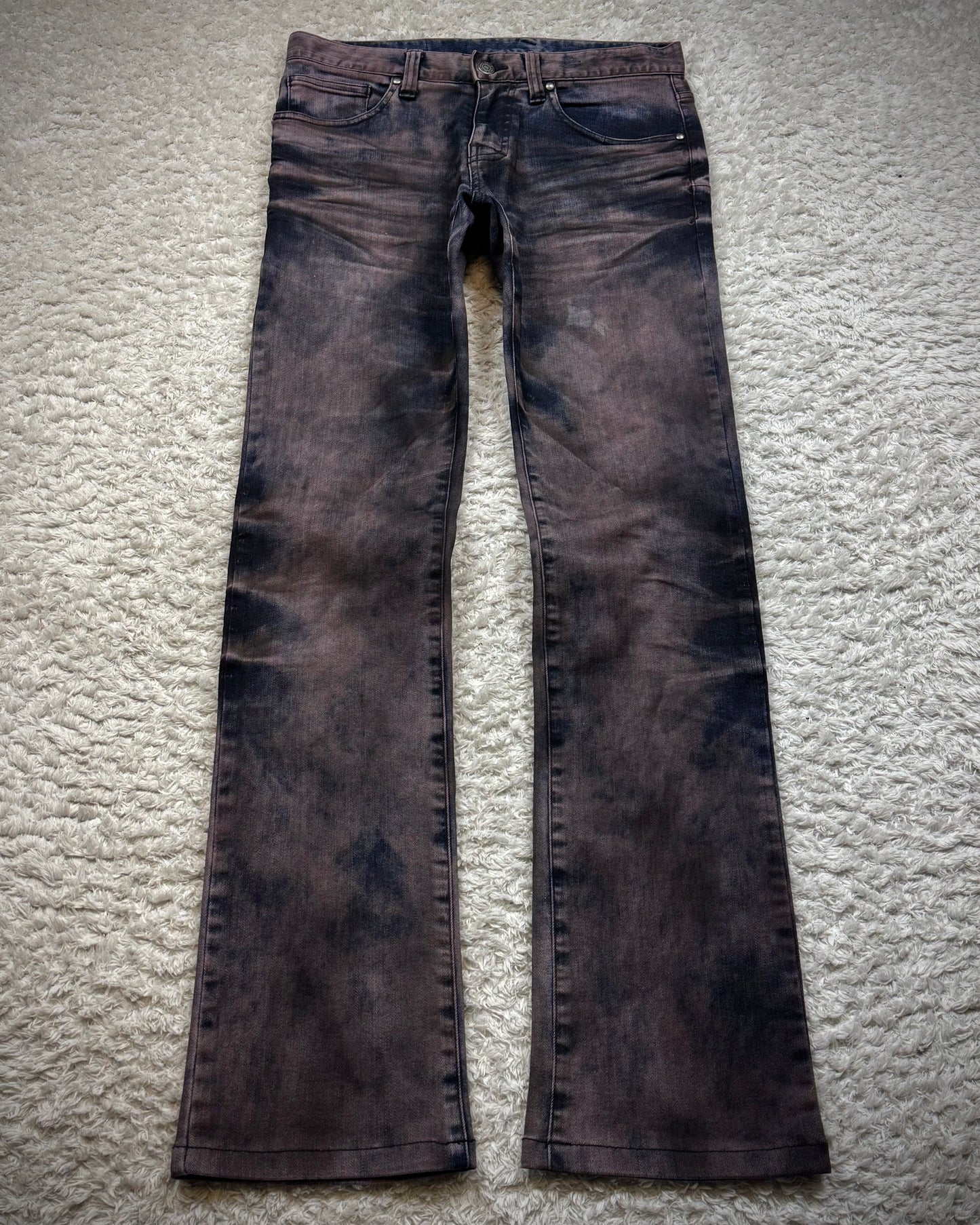 Tornado Mart Marble Washed Straight Leg Jeans