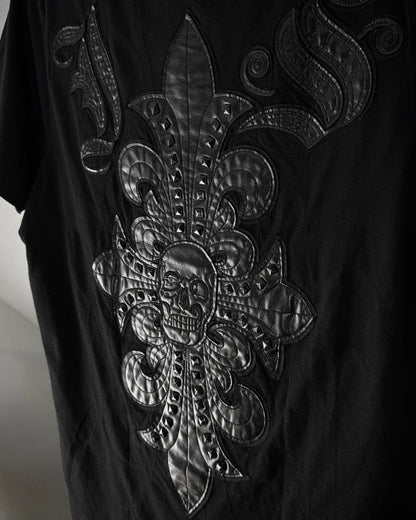 J. Steger Studded Leather Patches T-Shirt