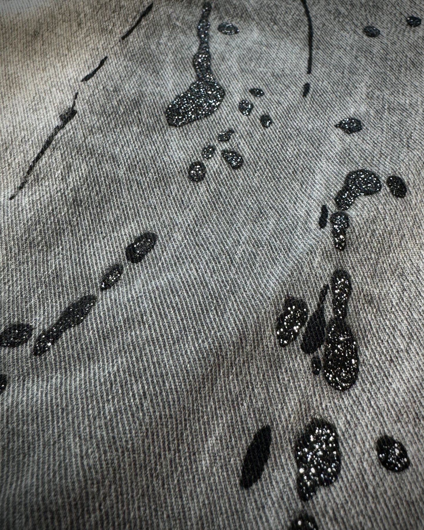 K.U.I Whisker Washed Luster Splatter Bootcut Jeans