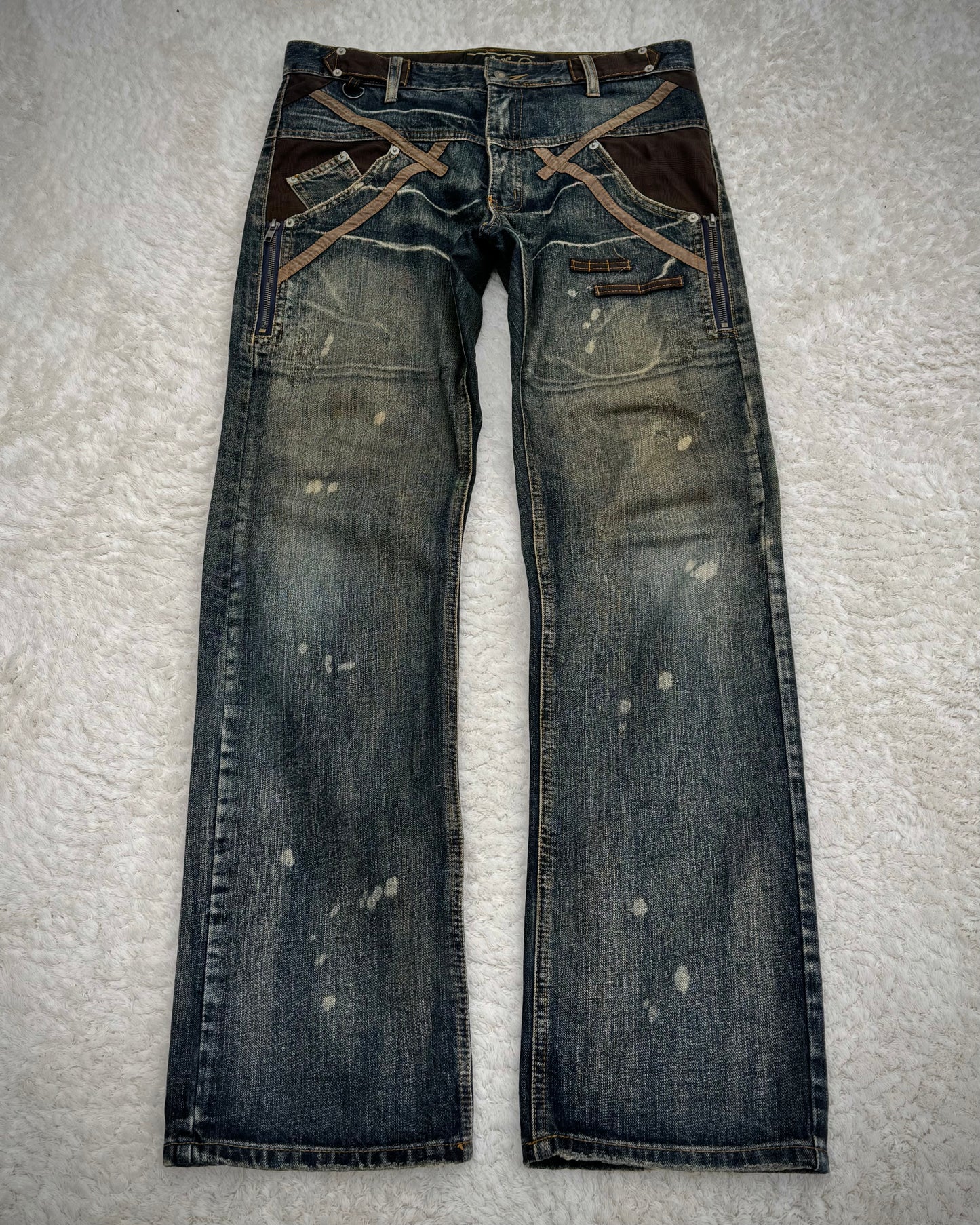 BreatheMint Mud Washed Vintage Constructed Denim