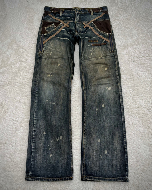 BreatheMint Mud Washed Vintage Constructed Denim