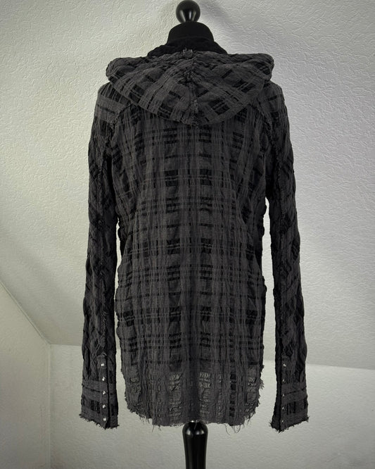 L.G.B. Hooded Flannel Button Up Shirt