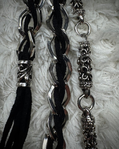 Jack Rose Double Layered Fleur De Lis Wallet Chain