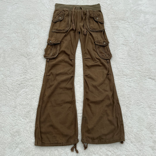 G.O.A Rustic Flared Cargo Sweatpants