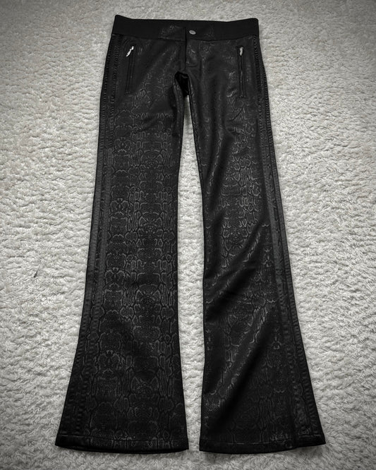 Tornado Mart Python Waxed Bootcut Track Pants