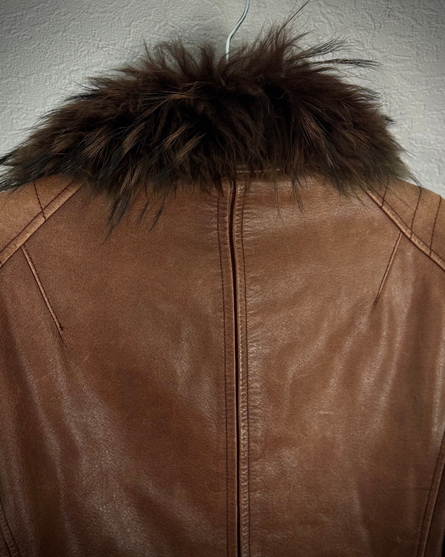 Tornado Mart Vintage Fur Leather Jacket