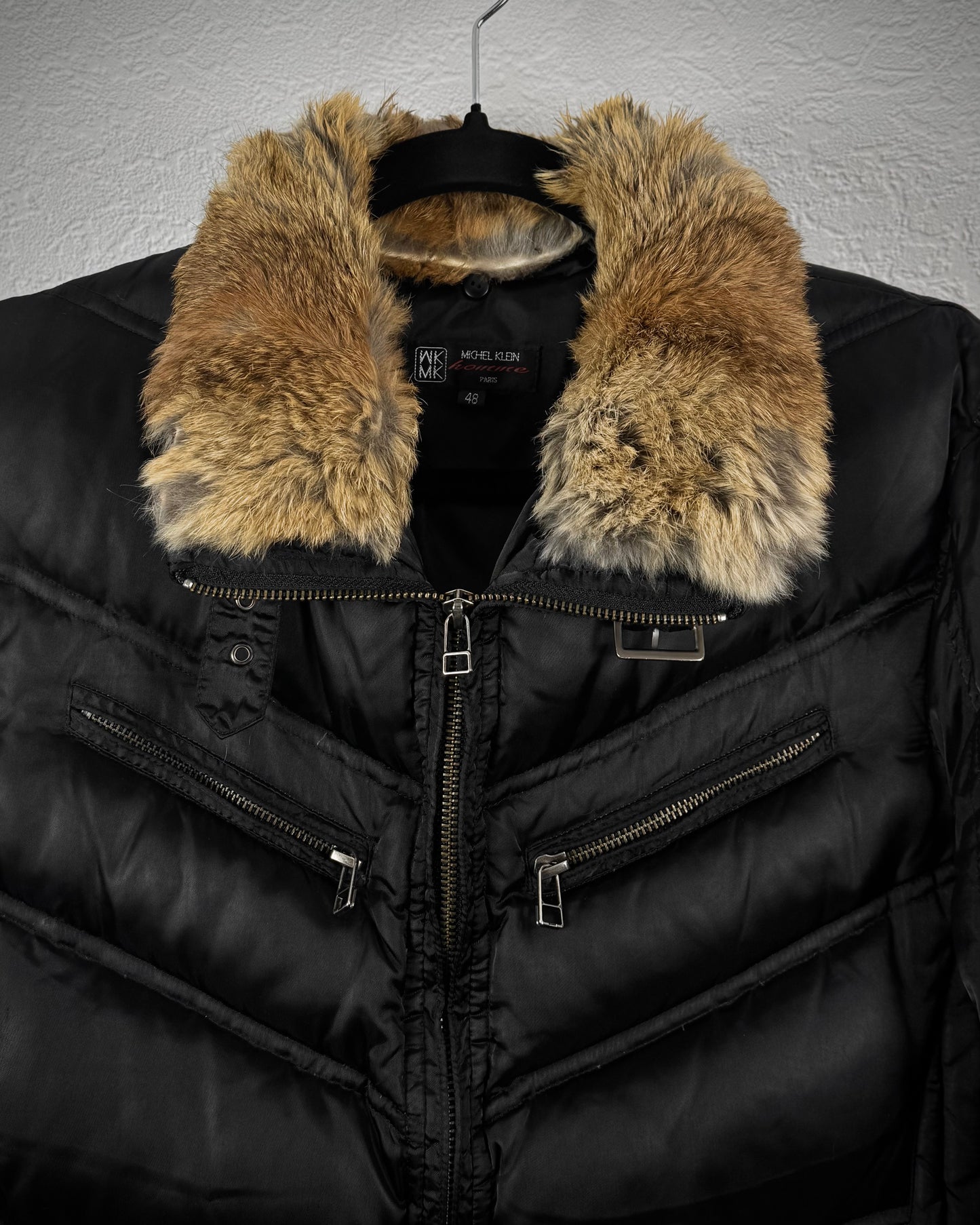 Michel Homme Rabbit Fur Puffer Jacket