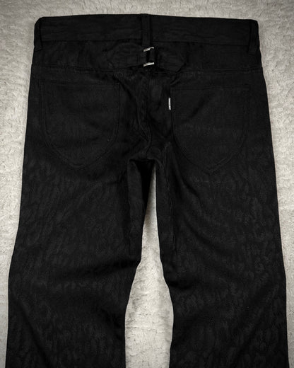 Tornado Mart Leopard Pattern Flared Dress Pants