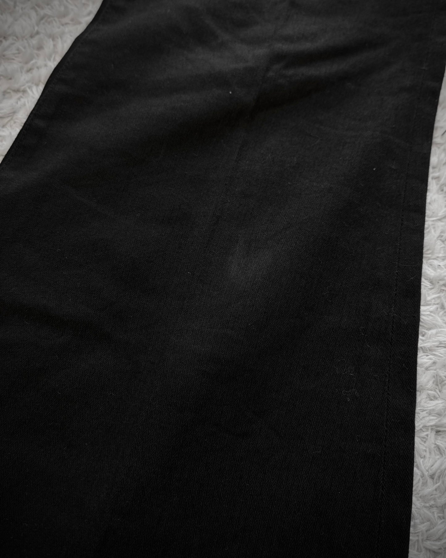 Tornado Mart Pleated Cotton Bell Bottom Flared Pants