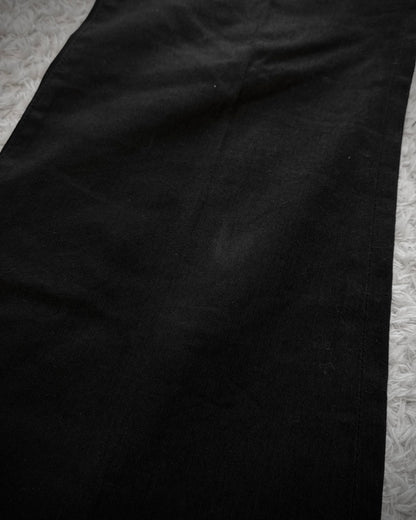 Tornado Mart Pleated Cotton Bell Bottom Flared Pants
