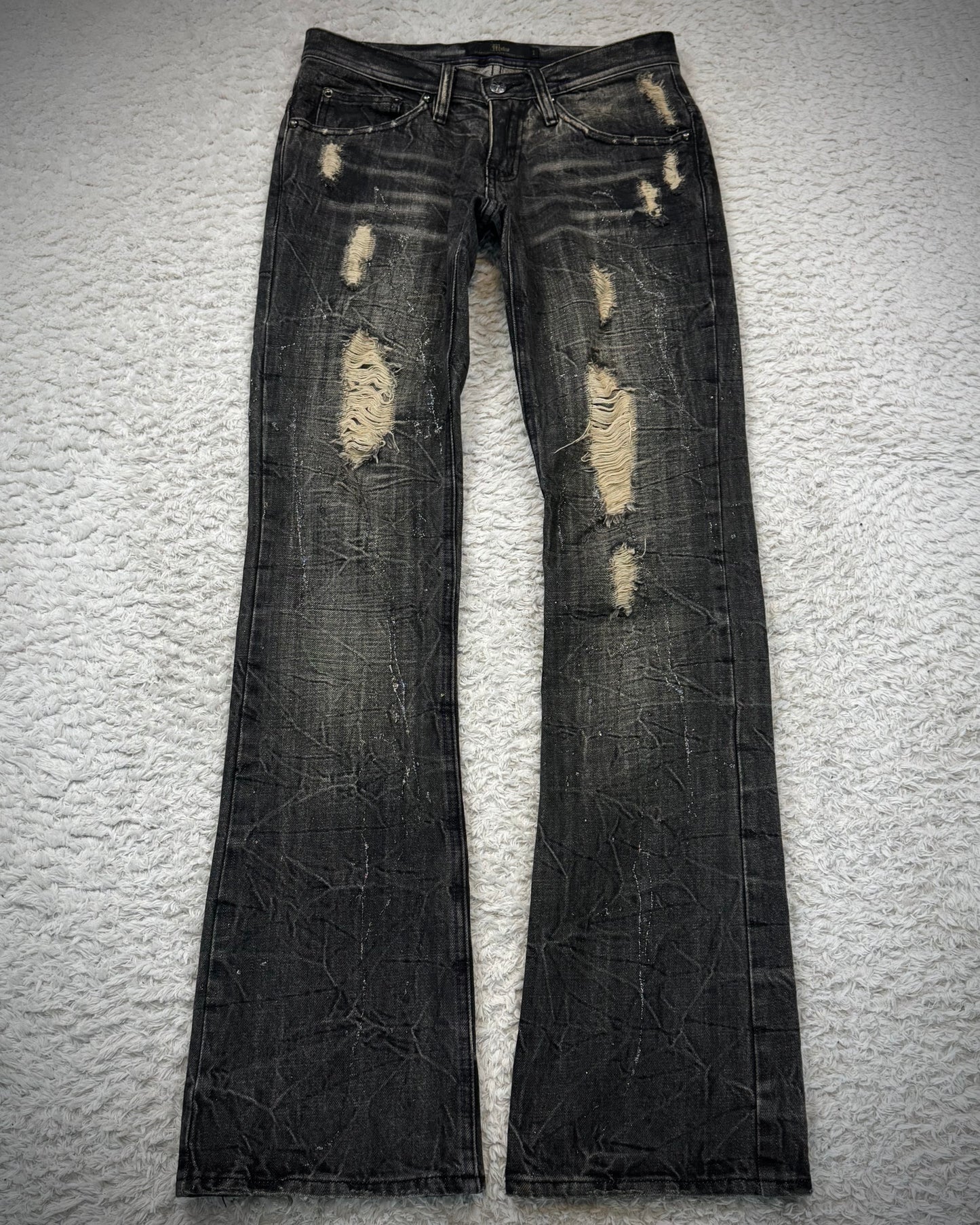 Midas Luster Splatter Bootcut Jeans