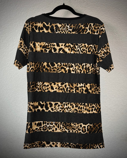 Xfrm Leopard Striped T-Shirt
