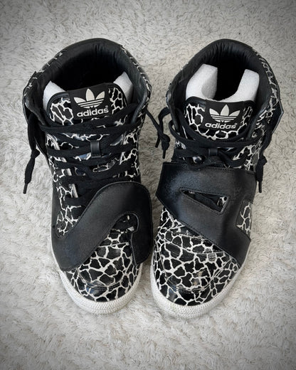 Adidas x Jeremy Scott Giraffe Letter Velcro Sneakers