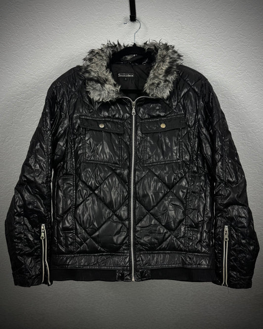 Sorridere Fur Collar Puffer Jacket