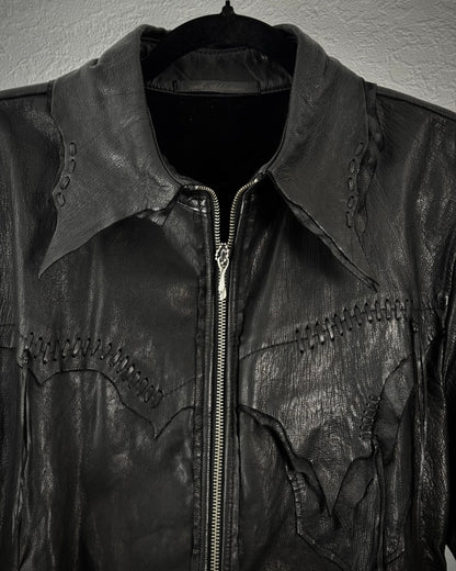 14th Addiction “Desperado” Raw Cut Leather Jacket