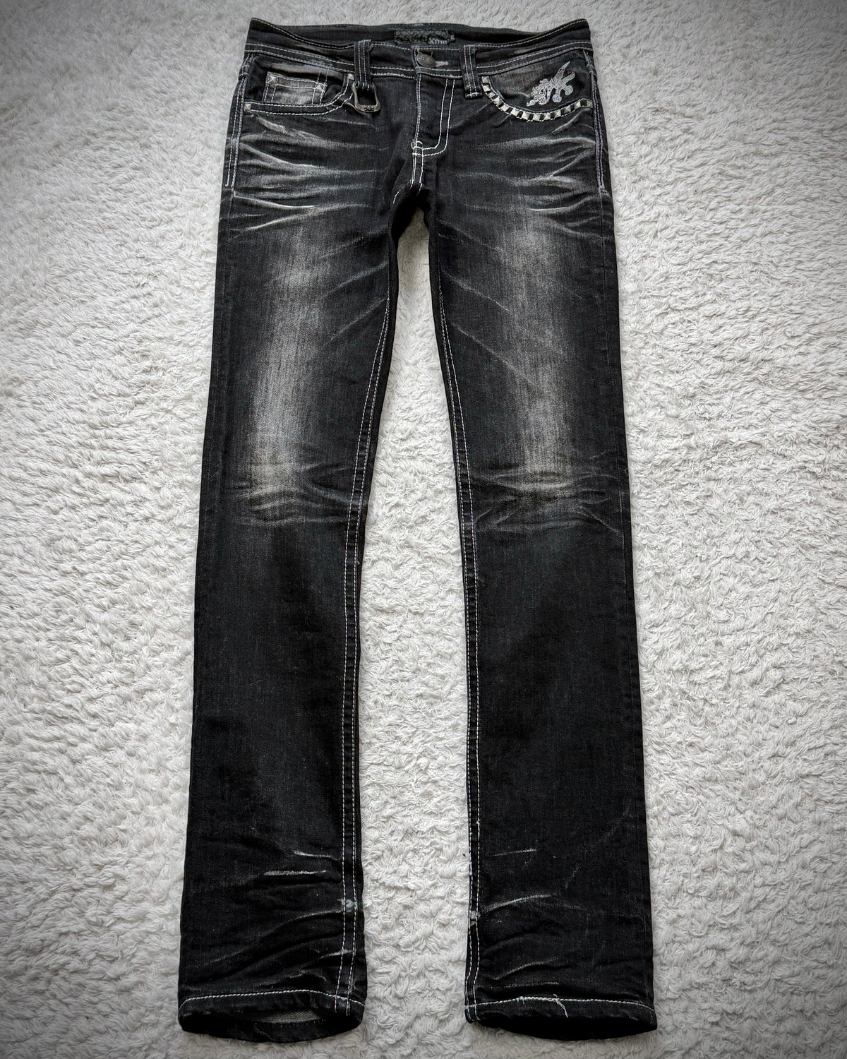 Xfrm Clawmarks Studded Skinny Jeans