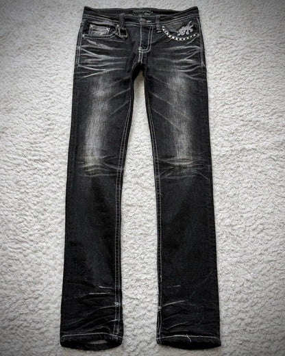 Xfrm Clawmarks Studded Skinny Jeans