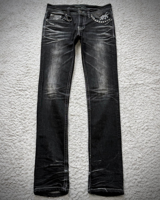 Xfrm Clawmarks Studded Skinny Jeans