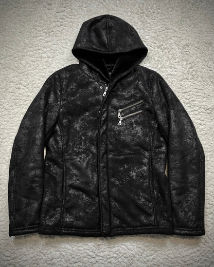 Louis Chavlon Cracked Wax Zip Up Hoodie
