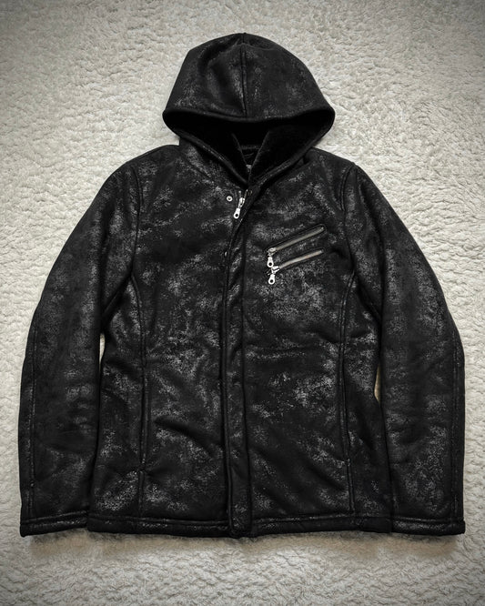 Louis Chavlon Cracked Wax Zip Up Hoodie