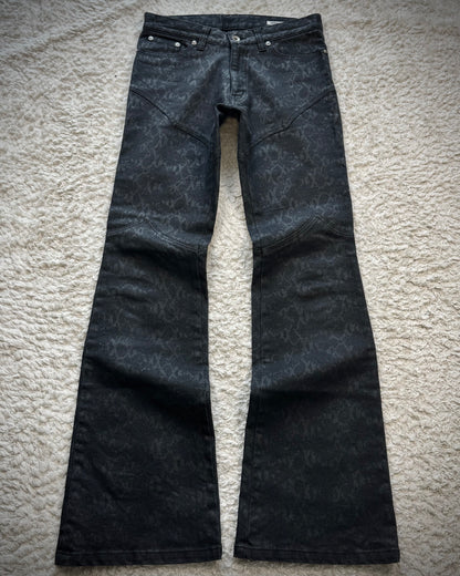 Semantic Design Python Pattern Flared Pants