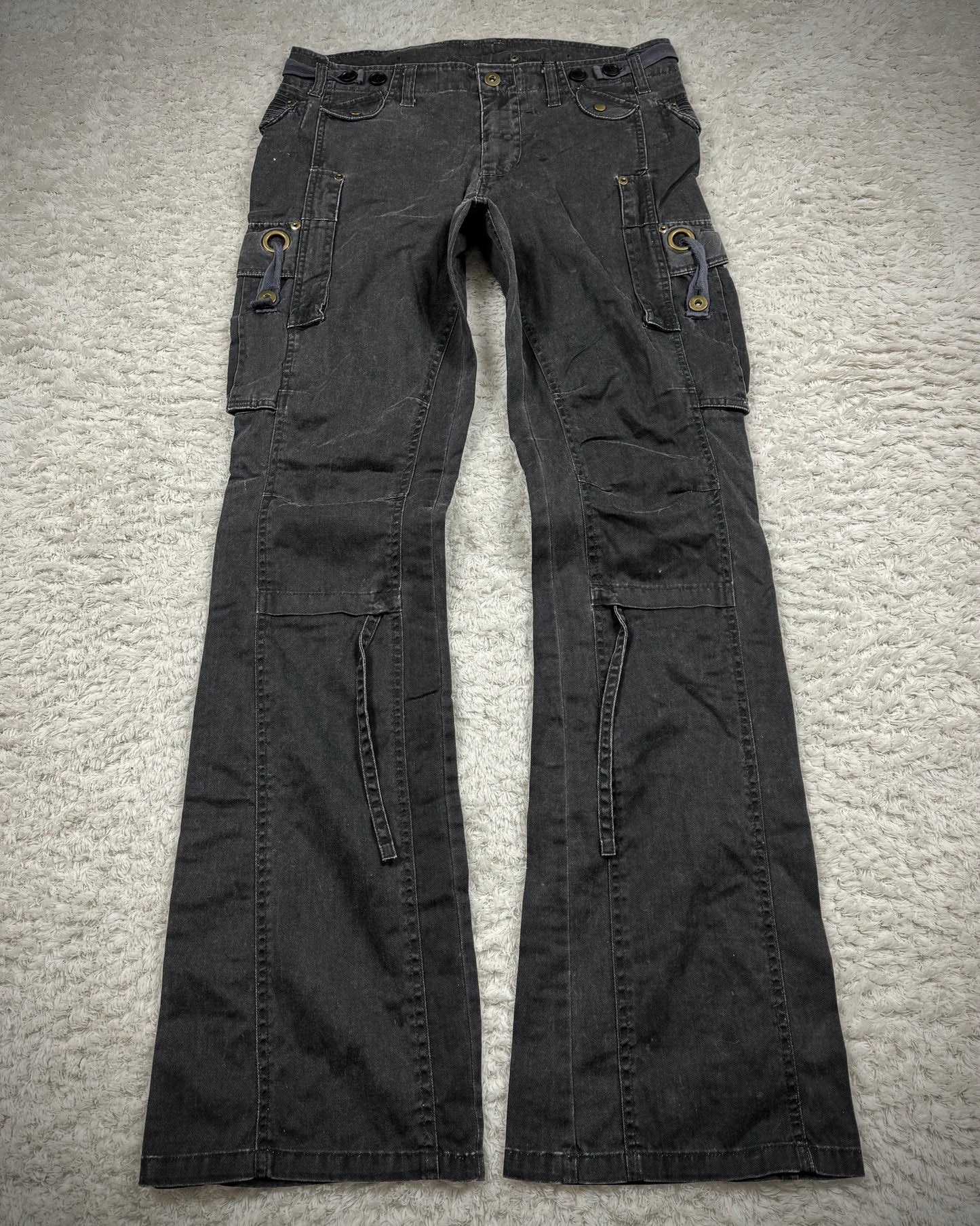 Daily News Strapped Bootcut Cargo Denim
