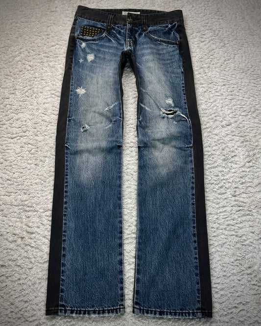 Cook Jeans Two Tone Hybrid Studded Denim