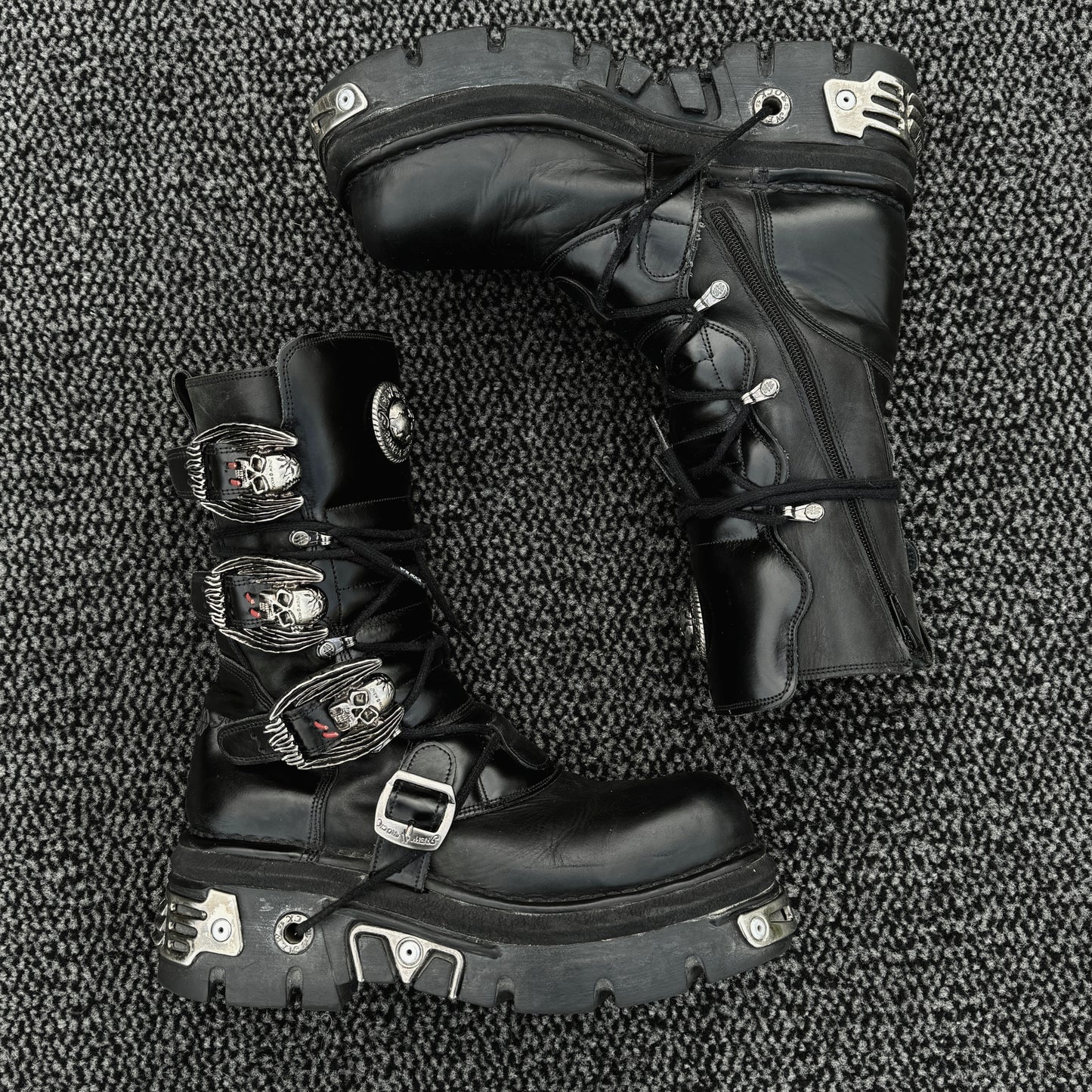 New Rock Metallic Reactor Boots