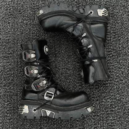 New Rock Metallic Reactor Boots