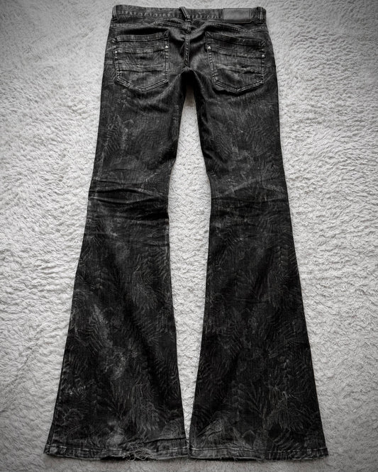 Tornado Mart Shrub Washed Flared Jeans
