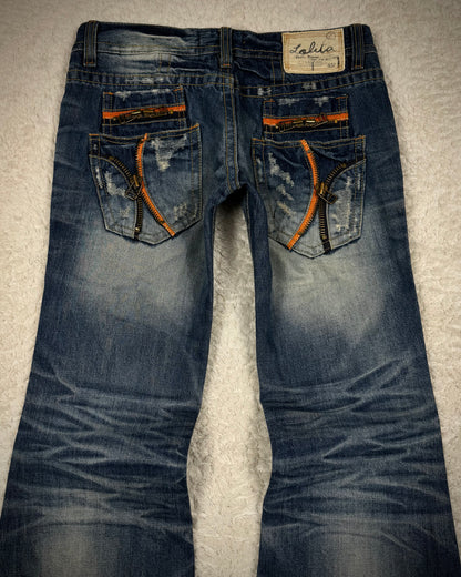 Lolita Vintage Clawmark Washed Flared Jeans