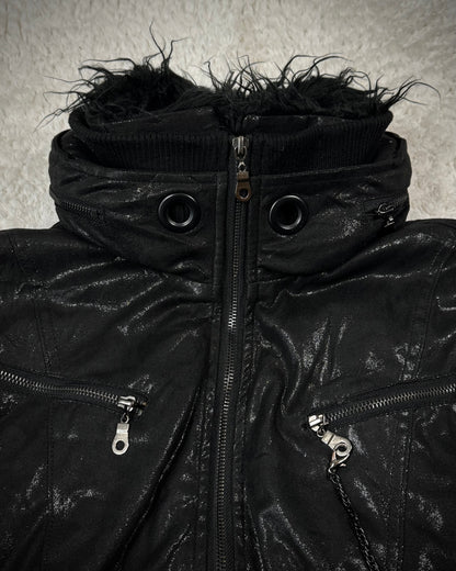Midas Stingray Waxed Chained Fur Bono Jacket