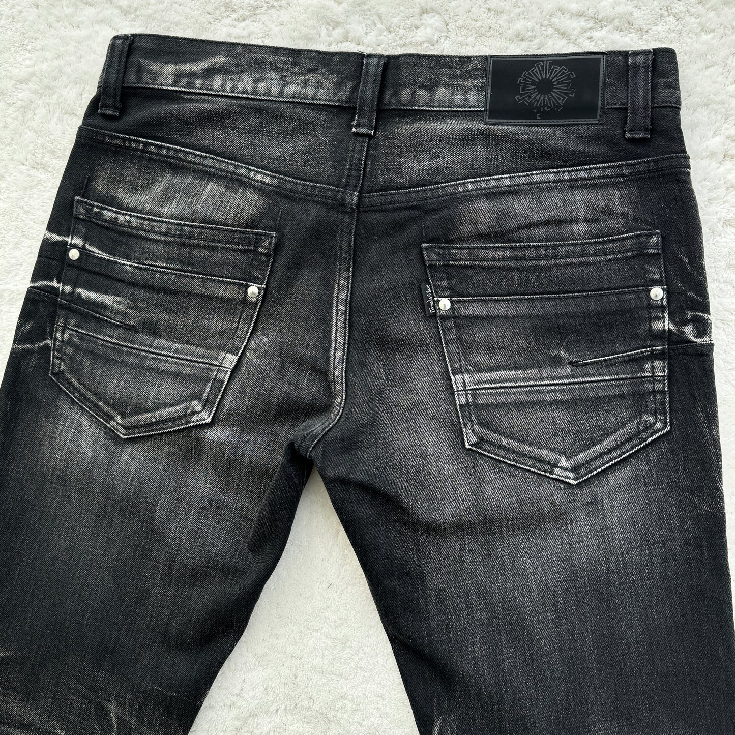 Tornado Mart Black Washed Spiral Denim