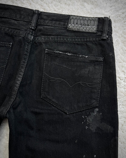 Fuga Whisker Waxed Denim Shorts